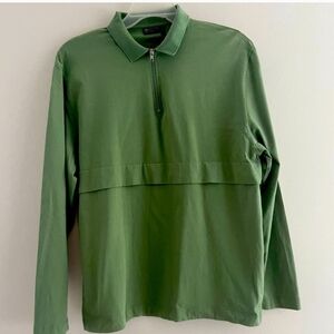 ASOS Green Long Sleeve Polo Shirt